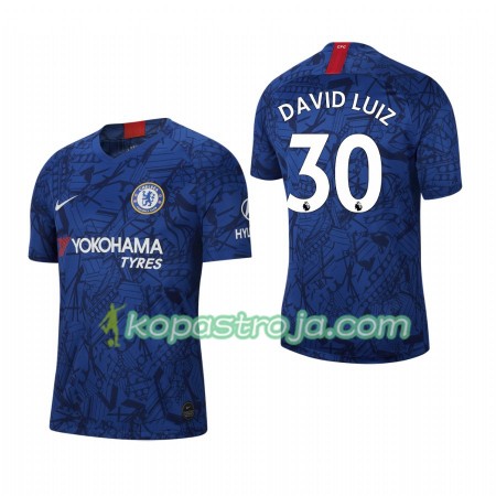 Billiga Fotbollströjor Chelsea David Luiz 30 Hemma tröja 2019/20 Kortärmad